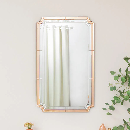 Rectangle pink glass - rectangle,