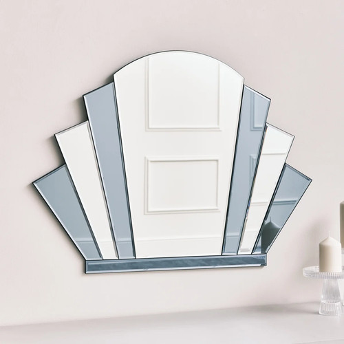 Grey glass art deco - grey,