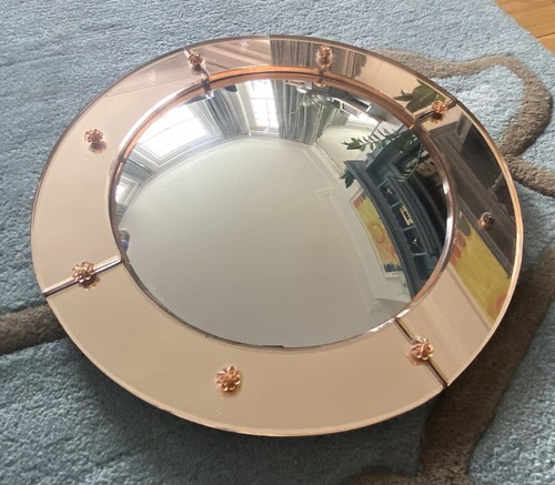Circular art deco wall - art, mirror