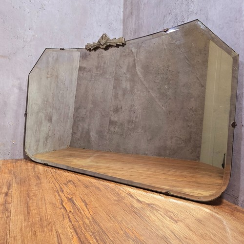 Vintage art deco bevelled edge - art,