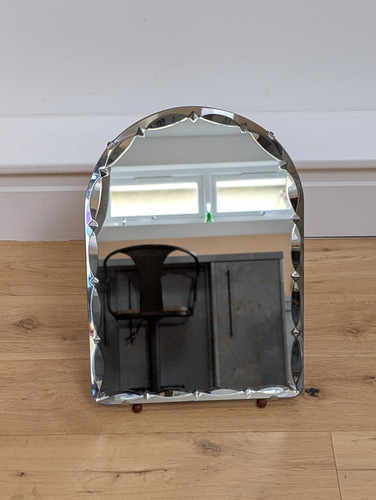 Vintage arched art deco - art, mirror